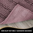 thumbnail image 6 of PrimeBeau 3 Piece Non Slip Soft Absorbent Bath Mat Set(17''x24''+20''x32''+20''x24'' U-Shaped), Mauve Color, 6 of 7