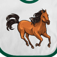 thumbnail image 4 of Inktastic Wild Mustang Horse Galloping Boys or Girls Baby Bib, 4 of 4