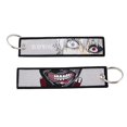 thumbnail image 1 of Llaveros bordados de Anime japonés, llaveros de motocicleta, coche, motosierra, hombre, regalo de moda para amigo, 1 of 4