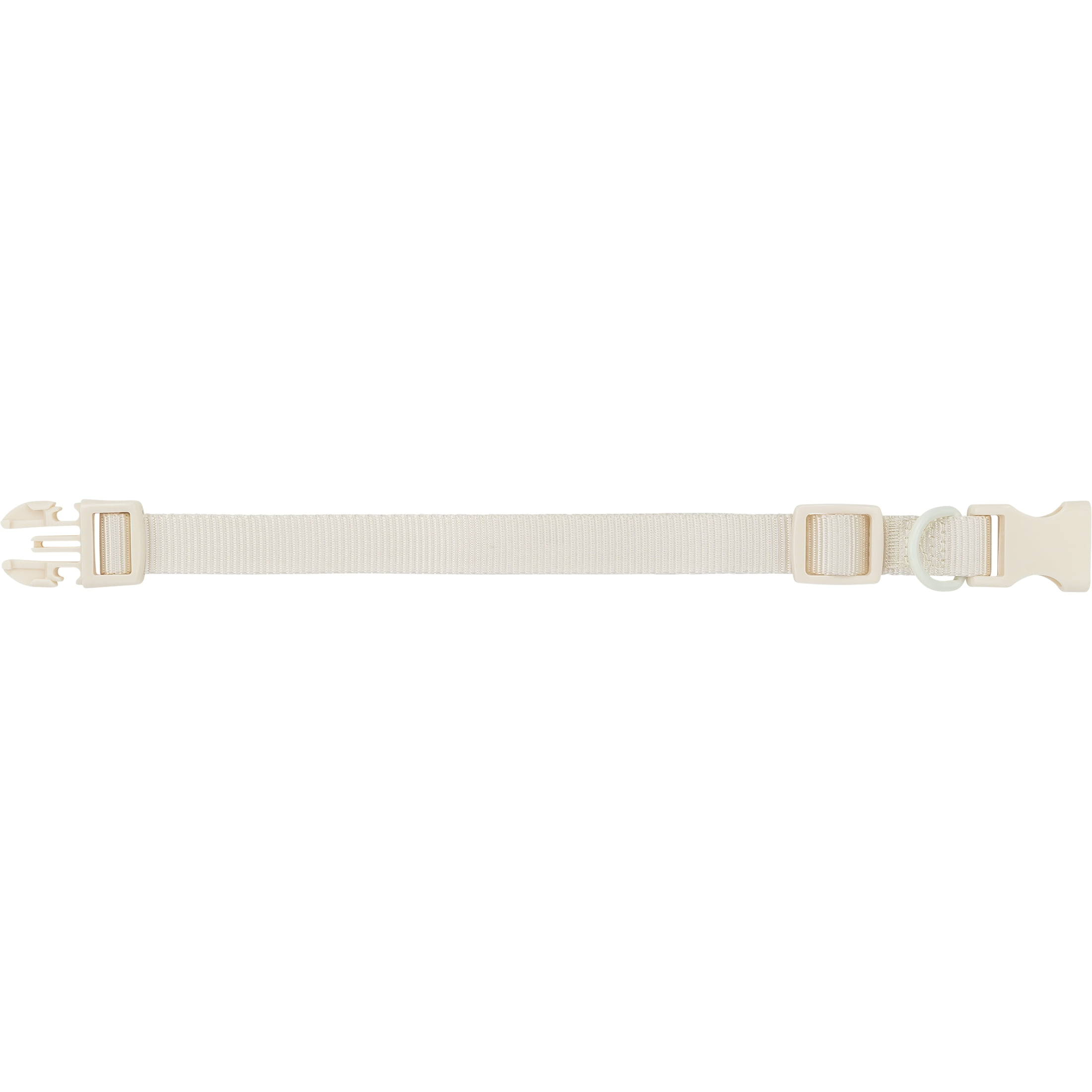 Vibrant Life Solid Adjustable Dog Collar, Cream, Small