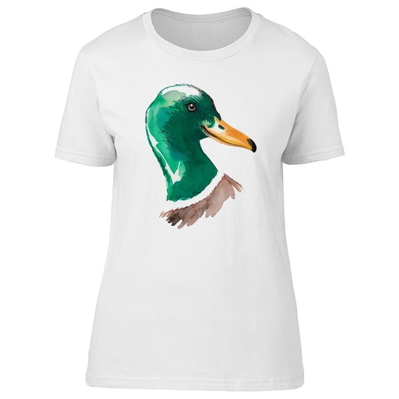 Cool Watercolor Duck Tee Women's -Image by Shutterstock