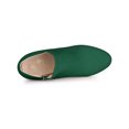 thumbnail image 4 of BLISSFUL STEP Bottines à Talons Blocs à Plateforme à Bout Rond pour Femmes Vert 9, 4 of 6