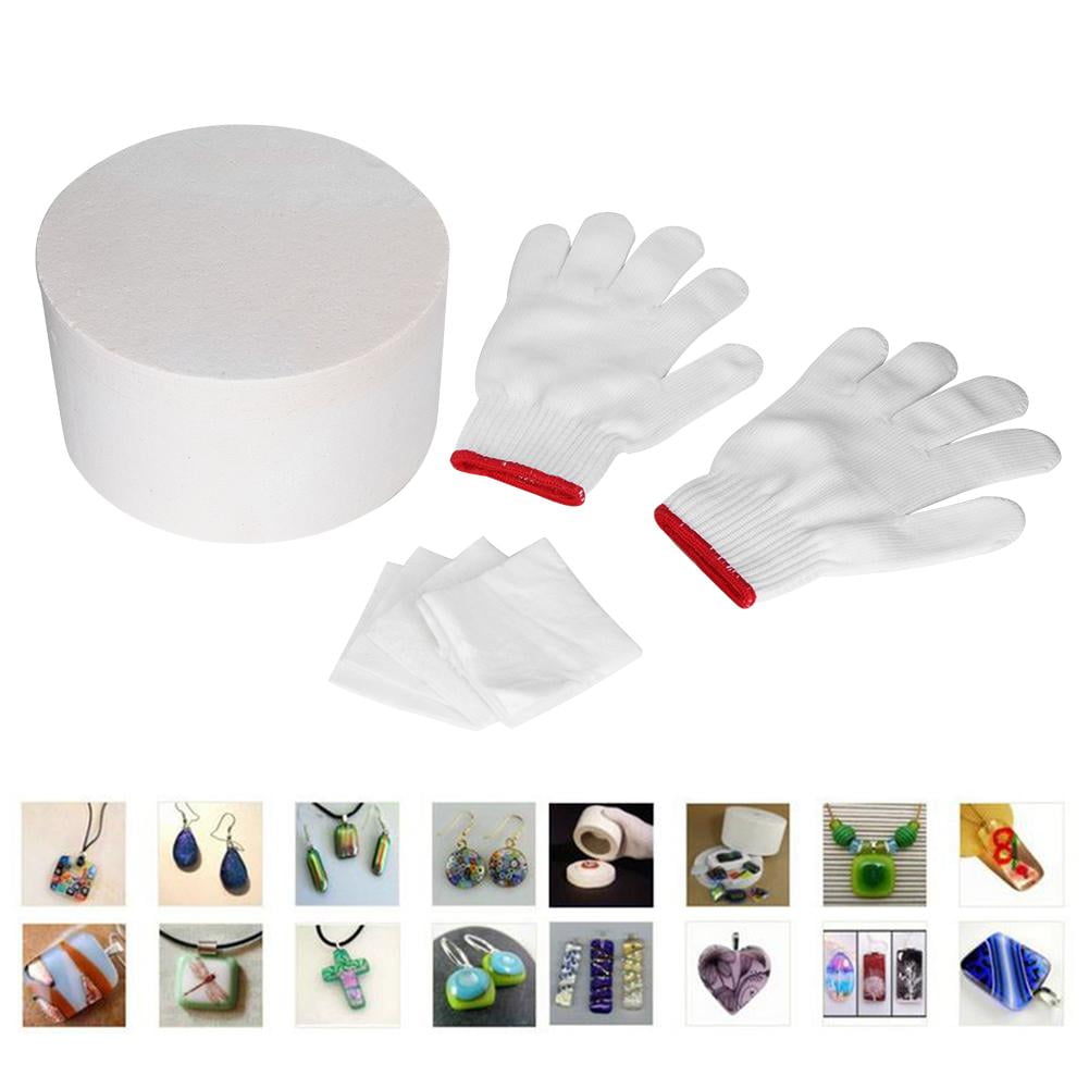 OTVIAP Ceramic Glass Microwave Kiln Kit Ceramic Fiber Melting Platform