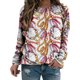 thumbnail image 1 of Camisas informales de manga larga para mujer, sudadera de cuello redondo con estampado de cadena, jersey de cuello redondo, Tops tipo túnica holgados Pompotops FGAJ1005, 1 of 6
