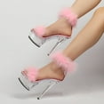 thumbnail image 3 of Women's Shoes Spring Clear Heels Sexy Sandals Slipper Girls Shoe for Party Club 14cm Heel 4cm Platform LFD-B3585, 3 of 6