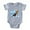 Heather Gray, variant on CafePress - Winter Beagle - Cute Infant Baby Football Bodysuit