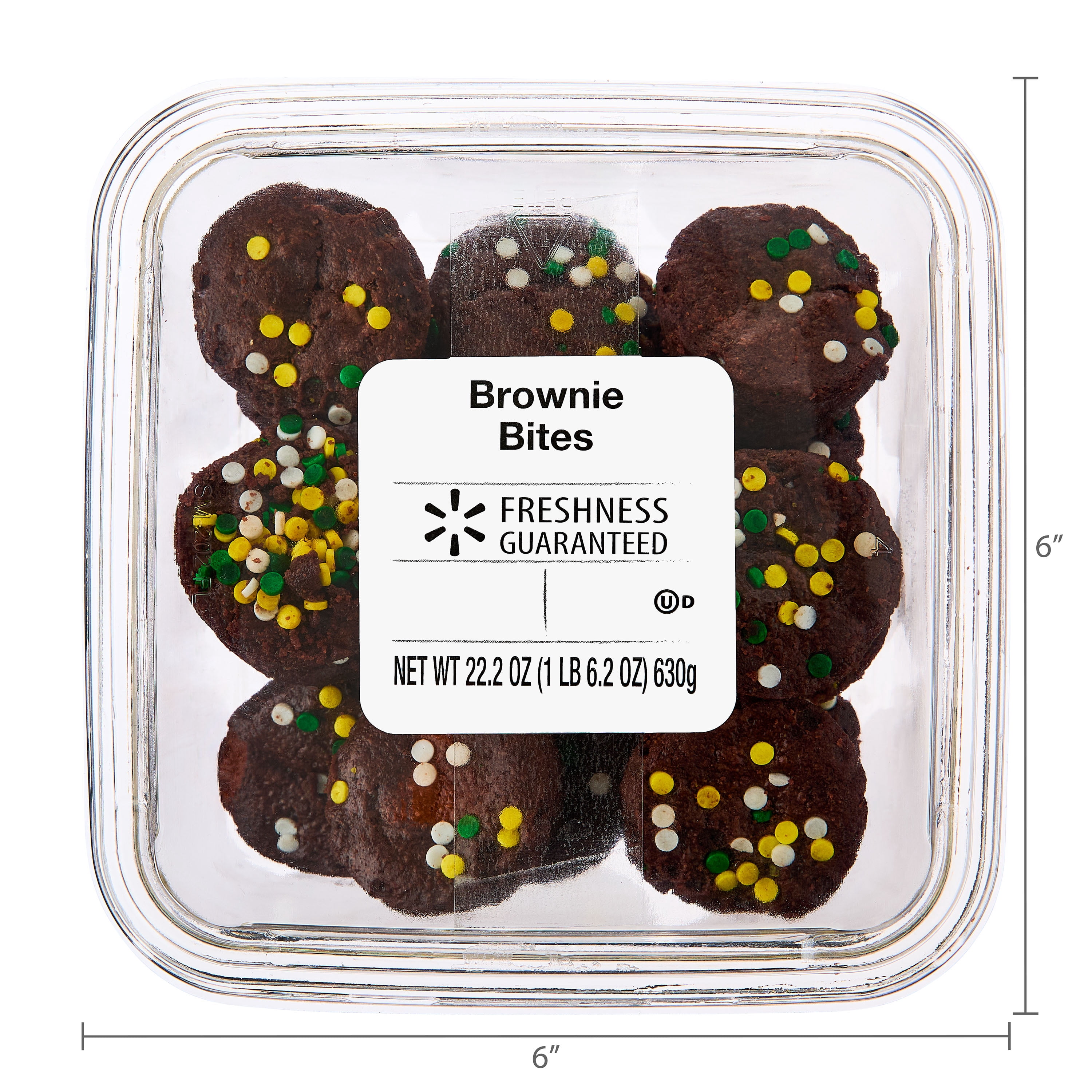 Freshness Guaranteed Gameday Brownie Bites, 22.2 oz, 33 Count (Fudgy, Baked, Sweet Dessert)