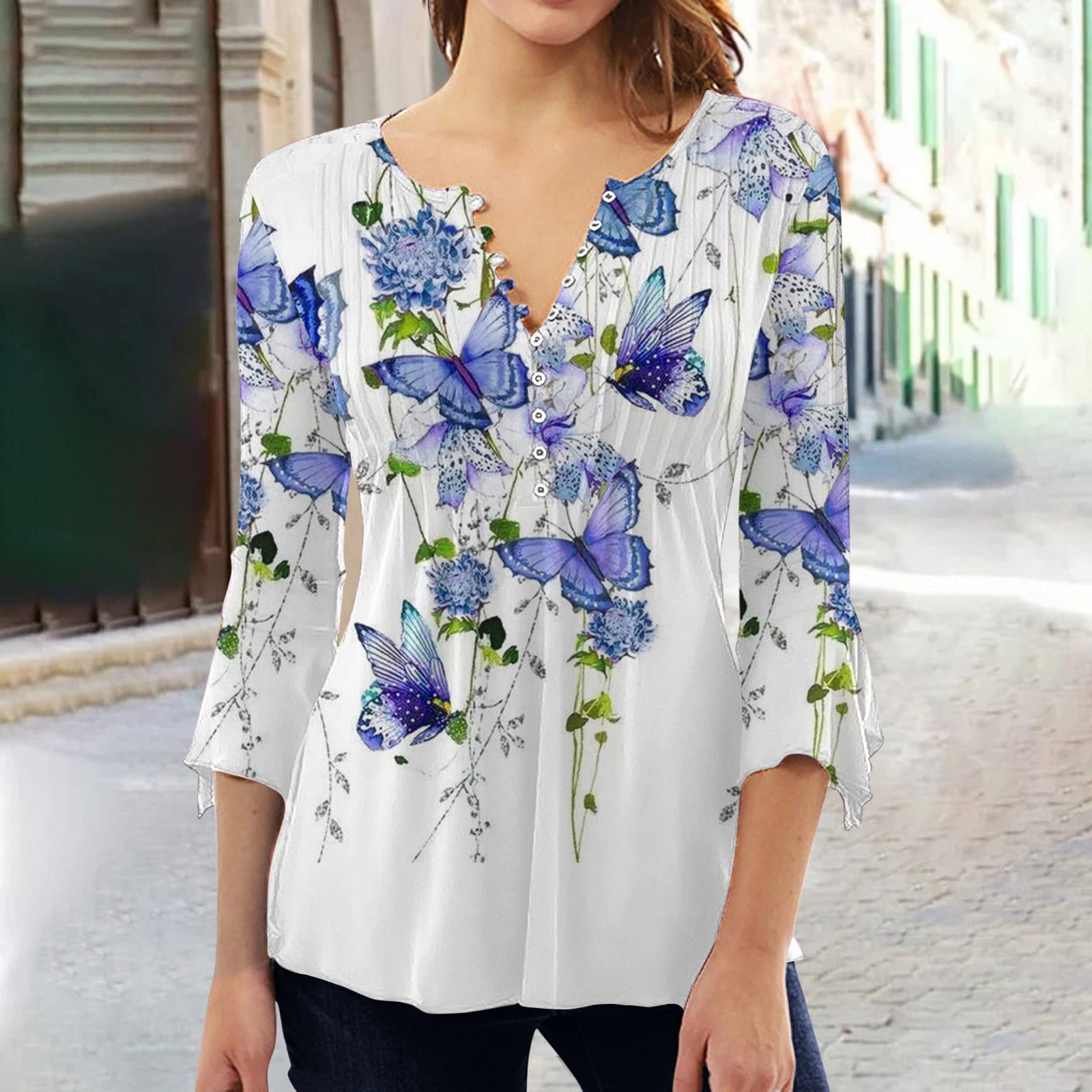 Casual summer tops for ladies sale