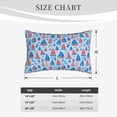 thumbnail image 4 of Sikiie Sailboats On A Waves Print Plush Pillow Cover, Wrinkle-proof and Stain-resistant Pillow Protector without Pillow Core, Home Decoration-20"x30", 4 of 6