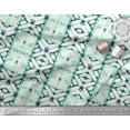 thumbnail image 2 of Soimoi Green Poly Georgette Fabric Geometric Tie-Dye Print Fabric by the Yard 52 Inch Wide, 2 of 3