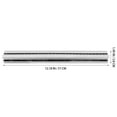 thumbnail image 3 of KAKOWELY metal ruler Metal Scale Ruler Handheld Measuring Ruler Multi-Use Straight Ruler Portable Scale Ruler Tool12.2"X1.5"X0.43", 3 of 4