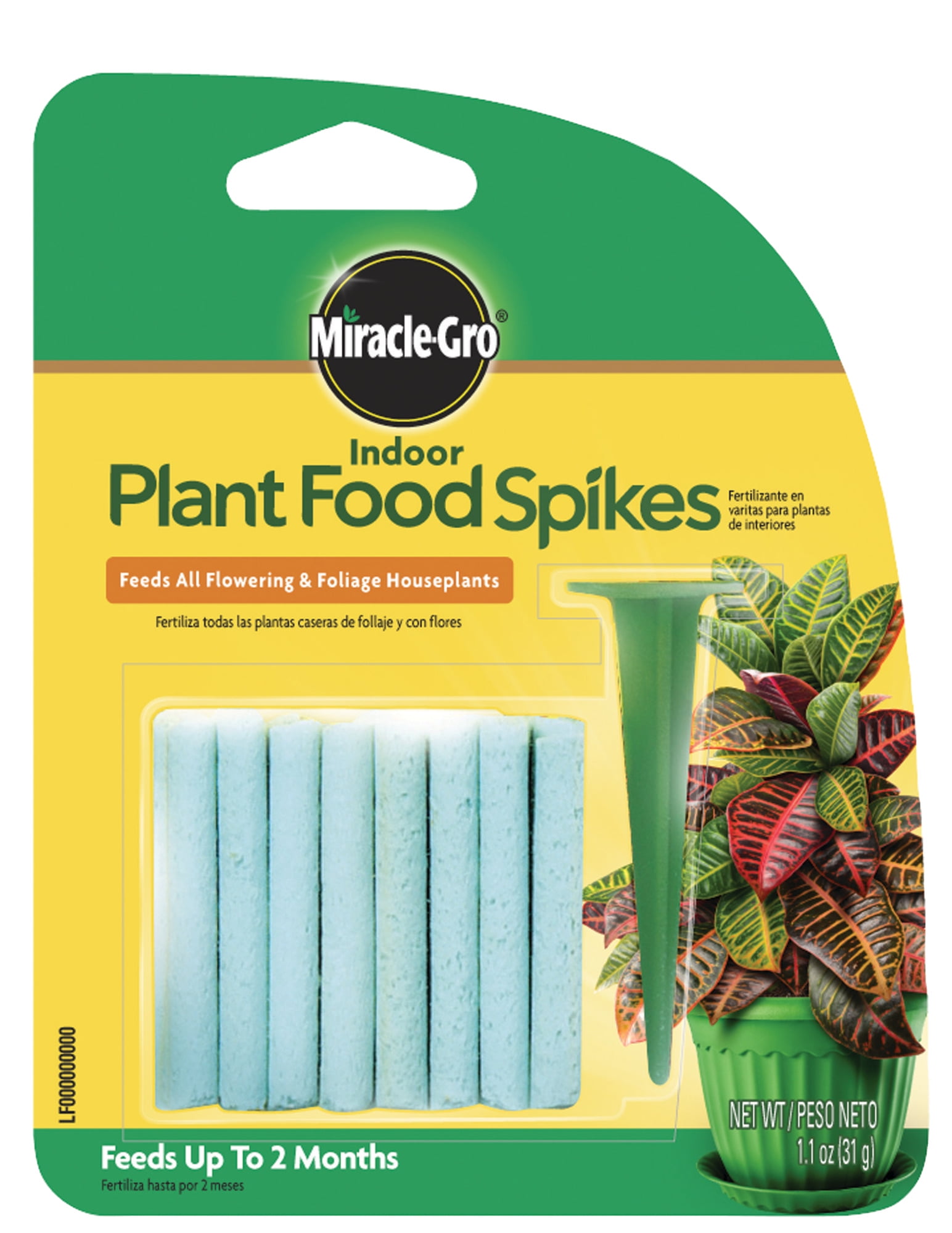 Miracle-Gro Indoor Plant Food Spikes, 24 Spikes