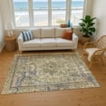 thumbnail image 7 of Addison Rugs Mayfield Premium Machine Washable Traditional Global Aloe Rectangle Rug, 2'6" X 3'10" Machine Washable Traditional Global Aloe Oversized Sherpa Throw Blanket, 7 of 7