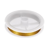 Uxcell Artistic Wire 59ft 24 Gauge Stainless Steel Craft Jewelry Wrapping Wire, Gold