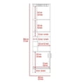 thumbnail image 2 of DEPOT E-SHOP Egina Corner Bar Cabinet, Cup Rack, Two External Shelves - Light Grey, For Office, 2 of 5