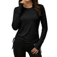 thumbnail image 3 of hotojiny Rash Guard for Women UPF 50+ UV Sun Protection Swim Shirt Beach Surfing Long Sleeve Shirts for Women with Thumb Hole, 3 of 6