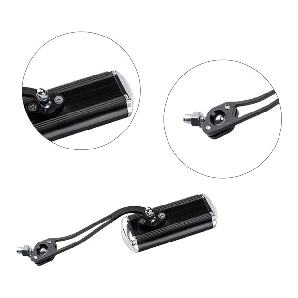1 par de espejos para manillar de bicicleta, espejo retrovisor ajustable para manillar, amplio rango Wdftyju Accesorios para bicicletas
