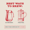 thumbnail image 4 of Bizzy Organic Cold Brew Coffee, Smooth & Sweet Blend, Medium Roast, Coarse Ground, 2 lb Bag, Premium Arabica, 4 of 6