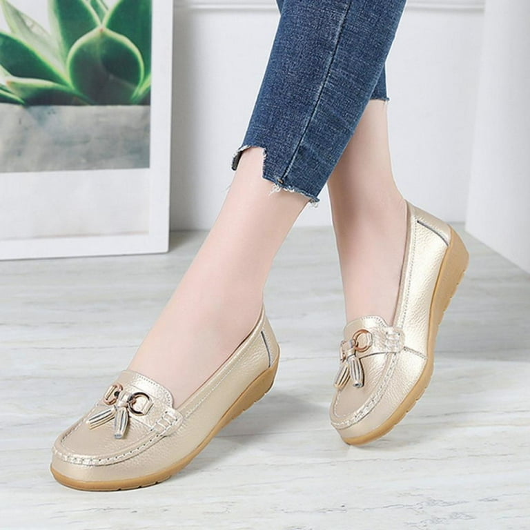 Ladies soft shop leather moccasins