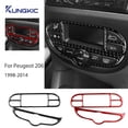 thumbnail image 2 of For Peugeot 206 1998-2008 2009 2010 2011 2012 2013 2014 Real Soft Carbon Fiber Sticker LHD RHD Car Central Control Button Trim., 2 of 8