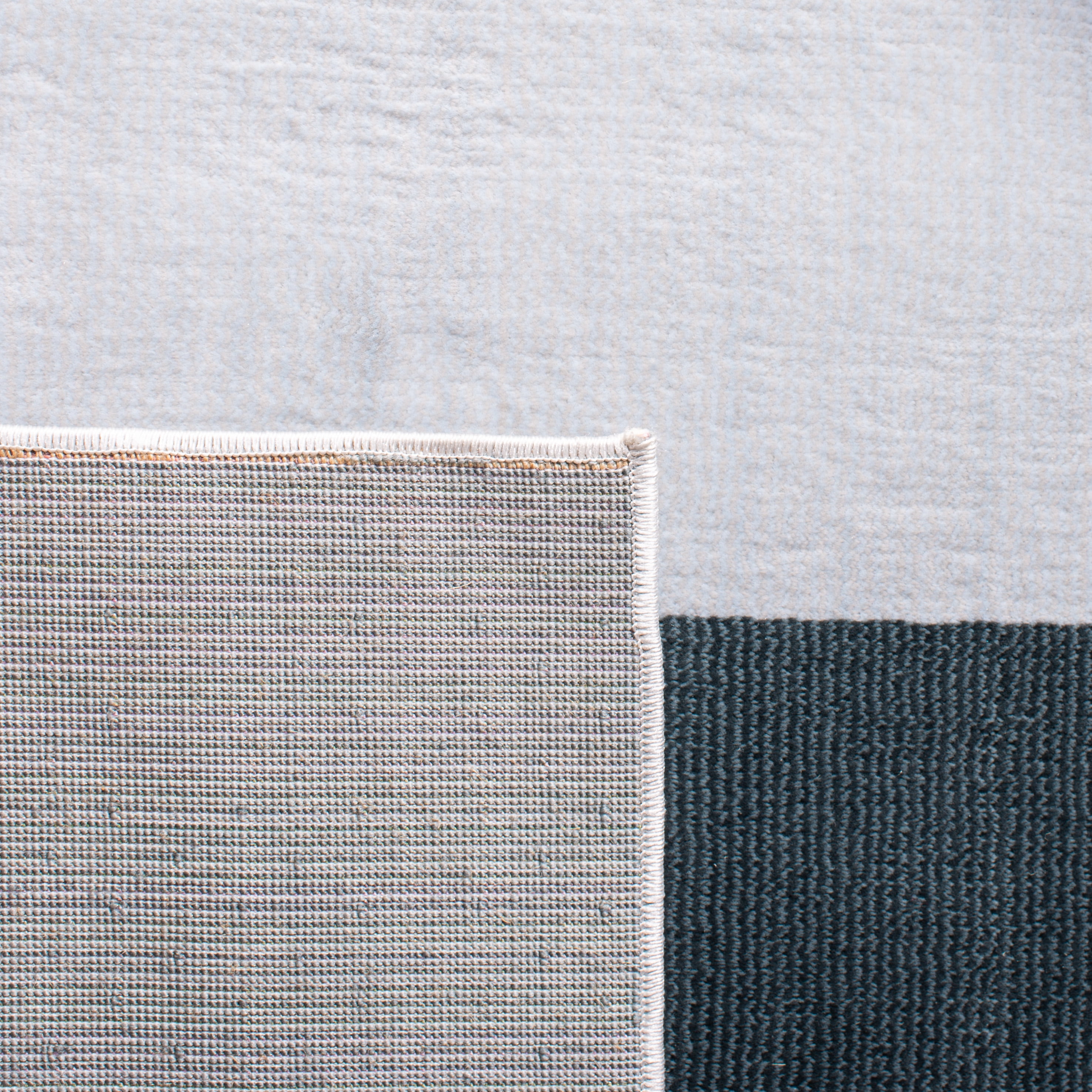 SAFAVIEH Orwell Christabella Striped Runner Rug, Blue/Grey, 2'2" x 5'