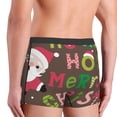 thumbnail image 4 of Bingfone Ho Ho Ho Merry Christmas Men's Underwear - Casual Stretch Boxer Briefs-Large, 4 of 7
