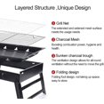 thumbnail image 4 of DAZLUTE Folding Portable BBQ Charcoal Grill, Stainless Steel Small Charcoal Grill, BBQ Grill for Outdoor Backyard Camping Picnics Beach, 4 of 10