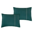 thumbnail image 4 of Bed-in-a-Bag 9-pieces Valda Green Comforter and Sheet Set Cal King Size Gray Bed in Bag, 4 of 9