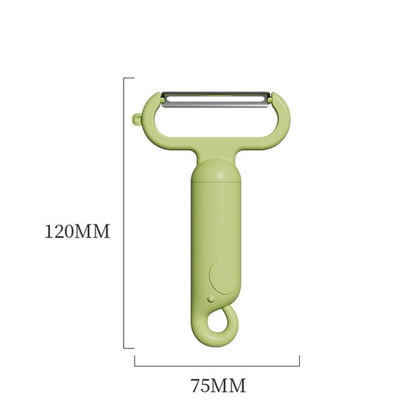 Pisexur Batería de cocina Pelador de acero inoxidable para cocina, hogar, multifuncional, pelador de patatas, cuchillo para frutas, pelador de melones. para la cocina del hogar