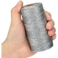 thumbnail image 4 of Cordón metálico decorativo de 100 m, cordón plateado de 1,5 mm, cordón de hilo para joyería, manualidades, envoltura de regalos y regalos de boda, 4 of 4