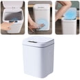 thumbnail image 3 of bote de basura automático Bote de automático inteligente, bote de sin impermeable con tapa con sensor de movimiento para cocina, hogar, hotel, - 14L 14L Blanco Fanmusic bote de basura automático, 3 of 7