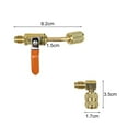 thumbnail image 6 of 7 Pcs HVAC Compact Ball Valves and Adapter Set for R134A R410A R12 R22 Systems, 6 of 9