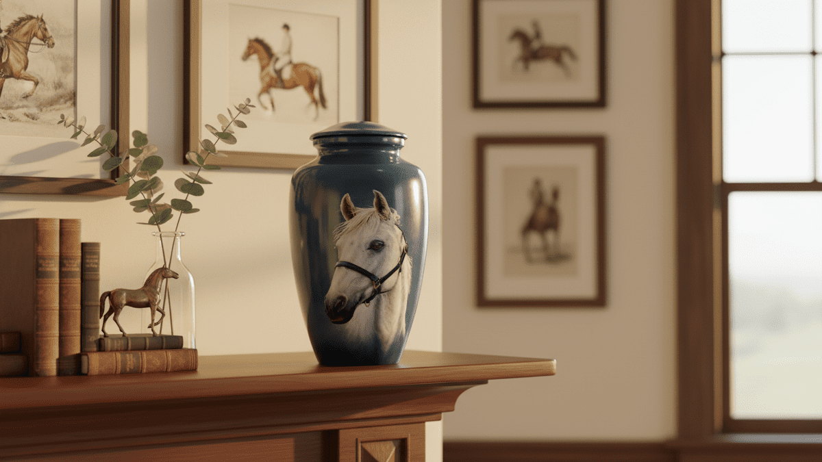 Lovely Horse Cremation Urn for Human Ashes Cremation Urns for Human Ashes Decorative Urns for Human Ashes Female & Male Urns Horse