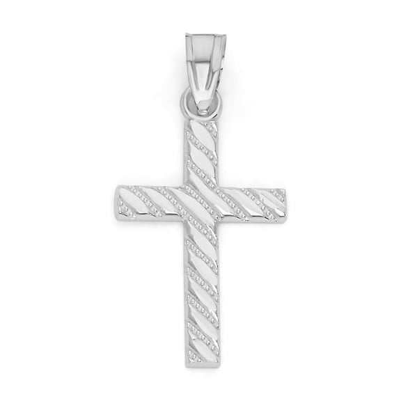 Sterling Silver Cross Pendant Necklace, Religious Jewelry Gifts for Women and Men