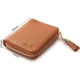 thumbnail image 4 of Claasico RFID Blocking Female Modern Bifold Wallet, Tan, 4 of 8