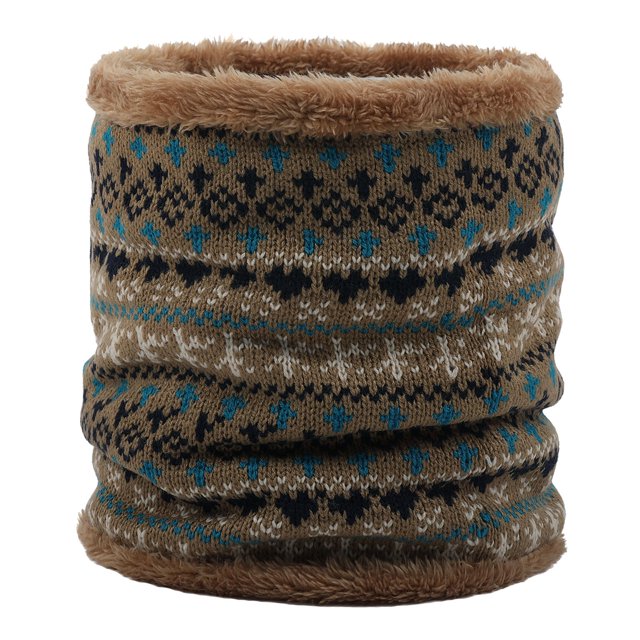 Neck Warmer Winter Knit Fleece Lined Neck Gaiter Heat Thermal Ski Tube Circle Loop Snowboard Half Face