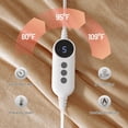 thumbnail image 3 of TEMOGU-Electric Heated Blanket Full Size 72"x 84" - Soft Flannel & Sherpa Heating Blanket with 9 Heat Settings & 2-10 Hour Auto Off, Machine Washable, Brown, 3 of 4