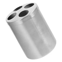 KALLORY 1Pc Bathroom Countertop Organizer Toothbrush Holder Stainless Steel Non Slip For Homeowners