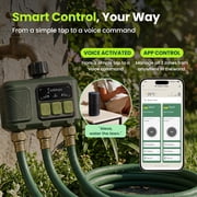 Soildrops Smart Sprinkler Timer — 3 Zones, App Control, 1,000 ft Wi-Fi Hub