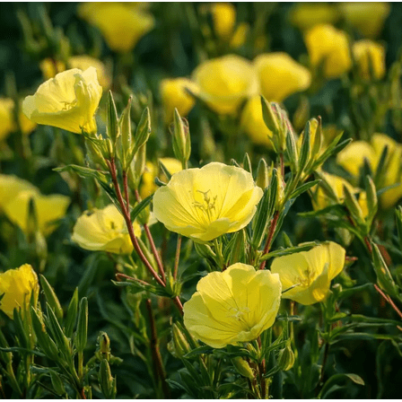 150 Seeds Evening Primrose Flower for Planting, Fragrant Yellow Blooms Plant, Easy to Grow for Garden