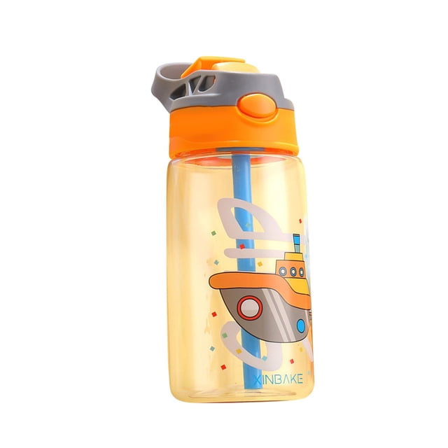 MOQIN Personalised kids Water Bottle with Straw and Lid, Back to School Supplies Water Bottle for Kids Boys Girls Teen Gifts, 500ml Birthday Leak Proof BPA Free Water Bottle