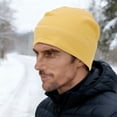 thumbnail image 7 of Unique Bargains Cycling Hat Keep Warm Ear Protection Hard Hat Liner Desmooth Fabric Yellow 27x19cm 1 Pcs, 7 of 7