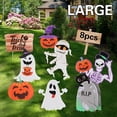 thumbnail image 2 of 8 piezas de letreros de jardín de Halloween Allinless decoraciones de Halloween, 2 of 3