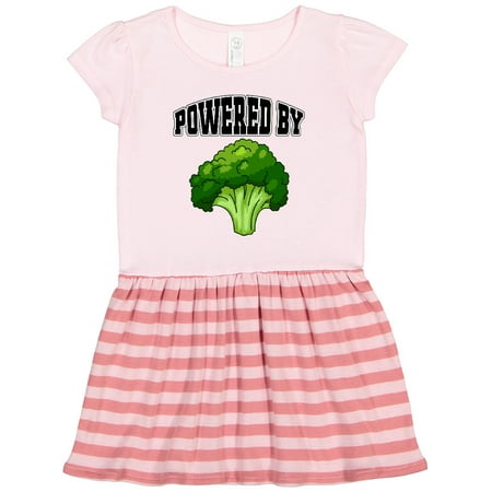 

Inktastic Powered by Broccoli Gift Toddler Girl Dress