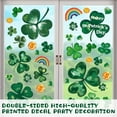 thumbnail image 5 of Pegatinas decorativas para ventana del día de San Patricio, pegatinas de trébol para ventanas de cristal, calcomanía para ventana de trébol de buena suerte para fiesta en casa, 5 of 5