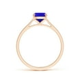 thumbnail image 2 of ANGARA Natural Prong-Set Cushion 1.6 ct Tanzanite Solitaire Ring in 14K Rose Gold for Women (Size-8x6mm) | December Birthstone, Birthday, Anniversary, Jewelry Gift for Women | Natural Tanzanite Ring, 2 of 8