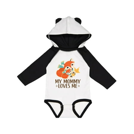 

Inktastic My Mommy Loves Me Fox Gift Baby Boy or Baby Girl Long Sleeve Bodysuit