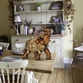 thumbnail image 5 of Adorno de resina con forma de elefante, grano de madera, estilo europeo, mueble de TV para el hogar, decoración artesanal, dorado S, 5 of 5
