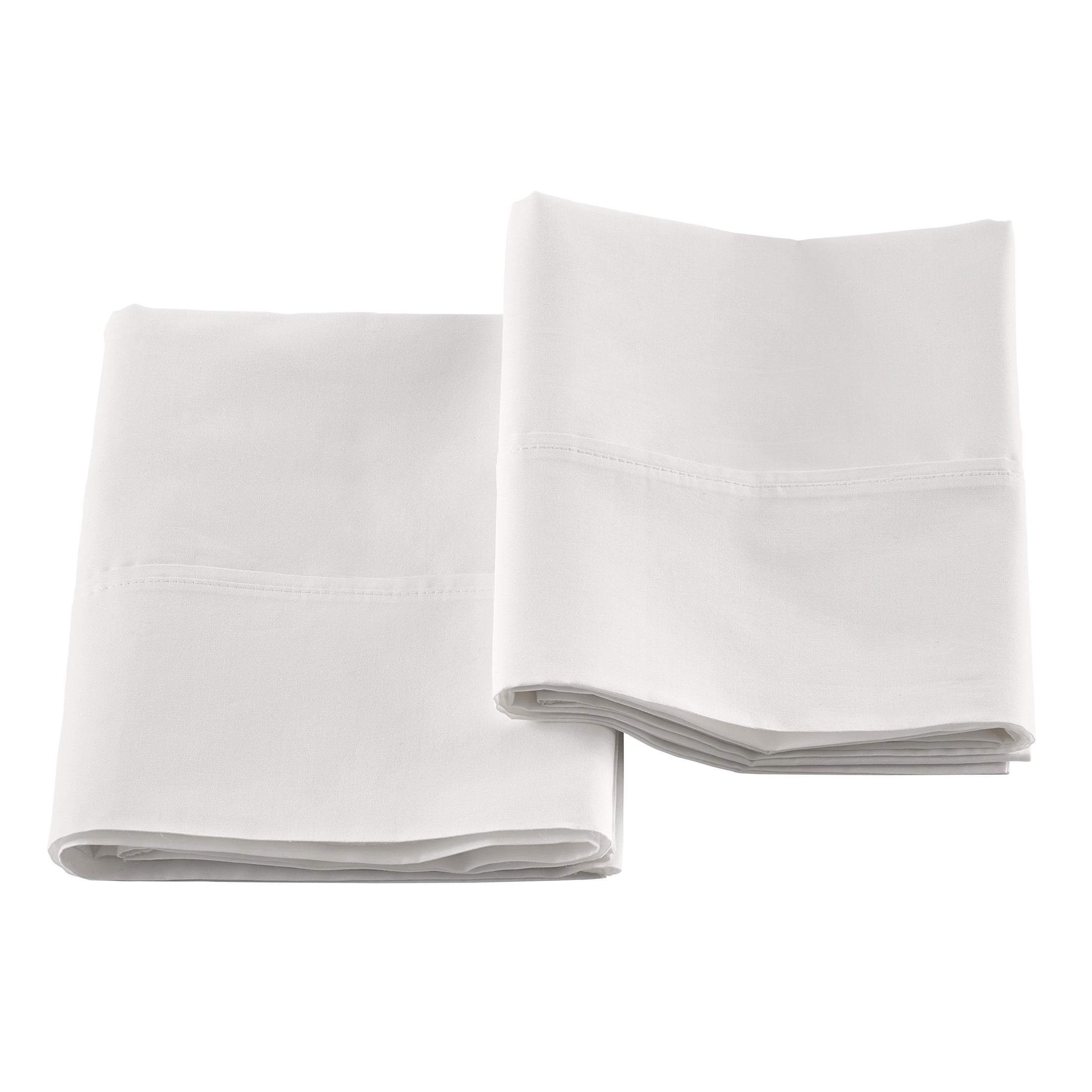 Better Homes & Gardens Arctic White Cotton Percale Pillowcases, King (2 Count)