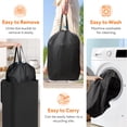 thumbnail image 4 of Lifewit 100L Recycling Bin for Kitchen, Large 26 Gallon Recycle Bin with Lid and Reusable Inner Bag, Tall Indoor Home Storage Can for Bottle Can Plastice Paper Glass Stickers, Black, 4 of 9